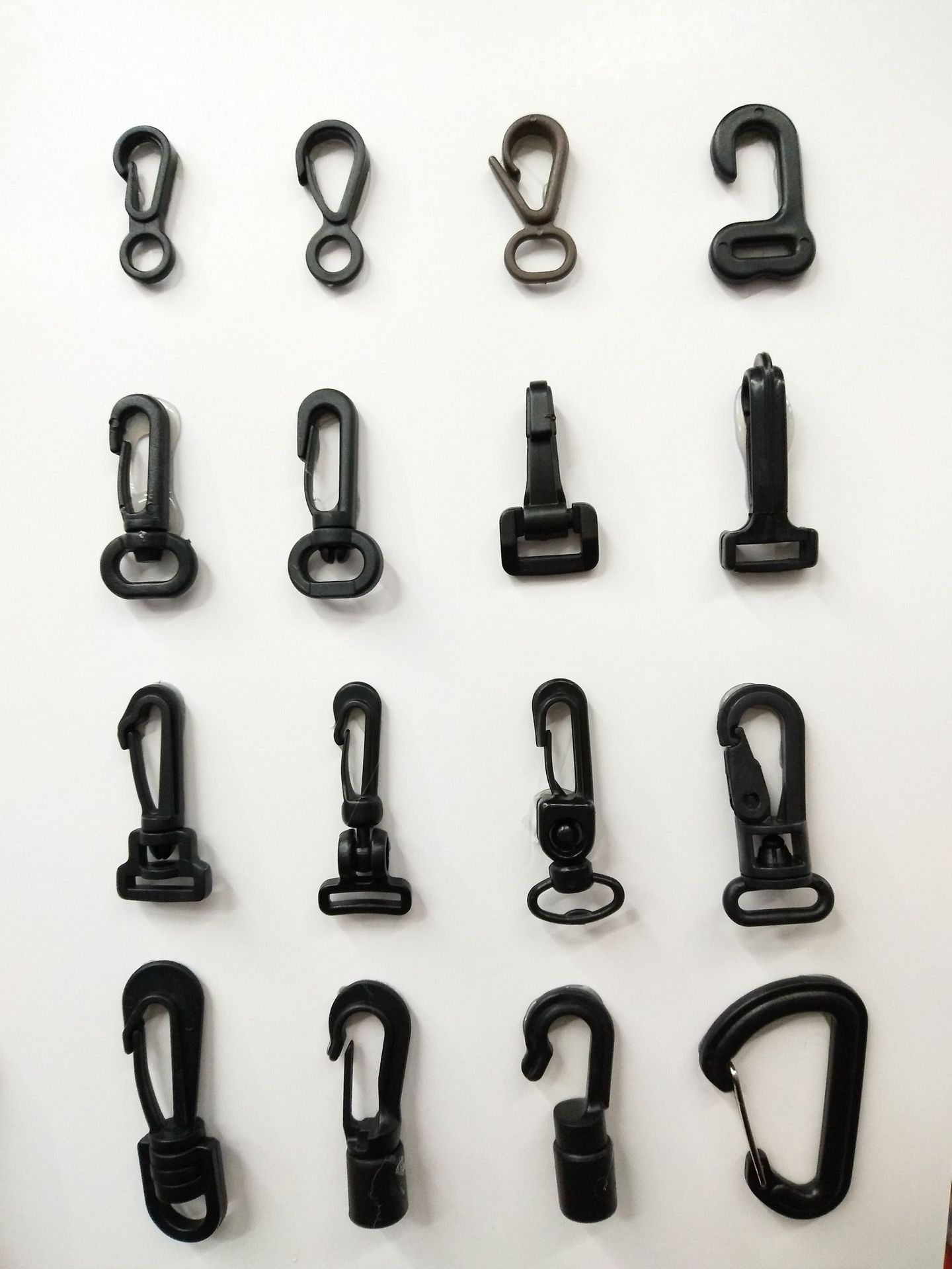 2.5cm塑料旋轉鉤箱包配件掛鉤織帶塑料鉤子狗鉤寵物鉤pom1.5C